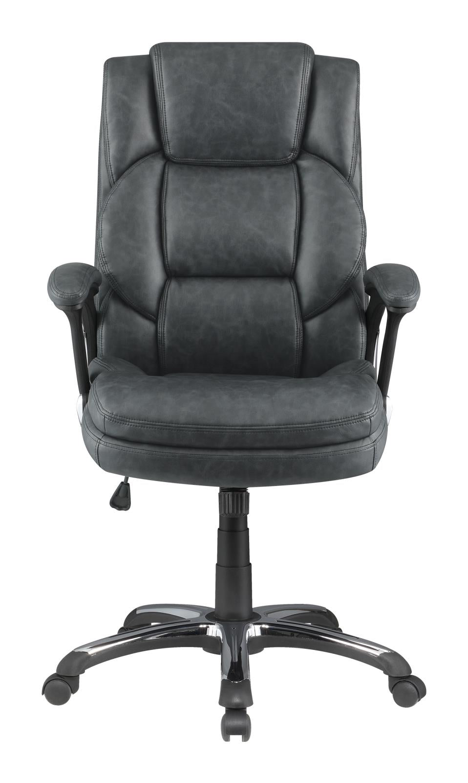 Nerris - Nerris Adjustable Height Office Chair with Padded Arm Grey and Black