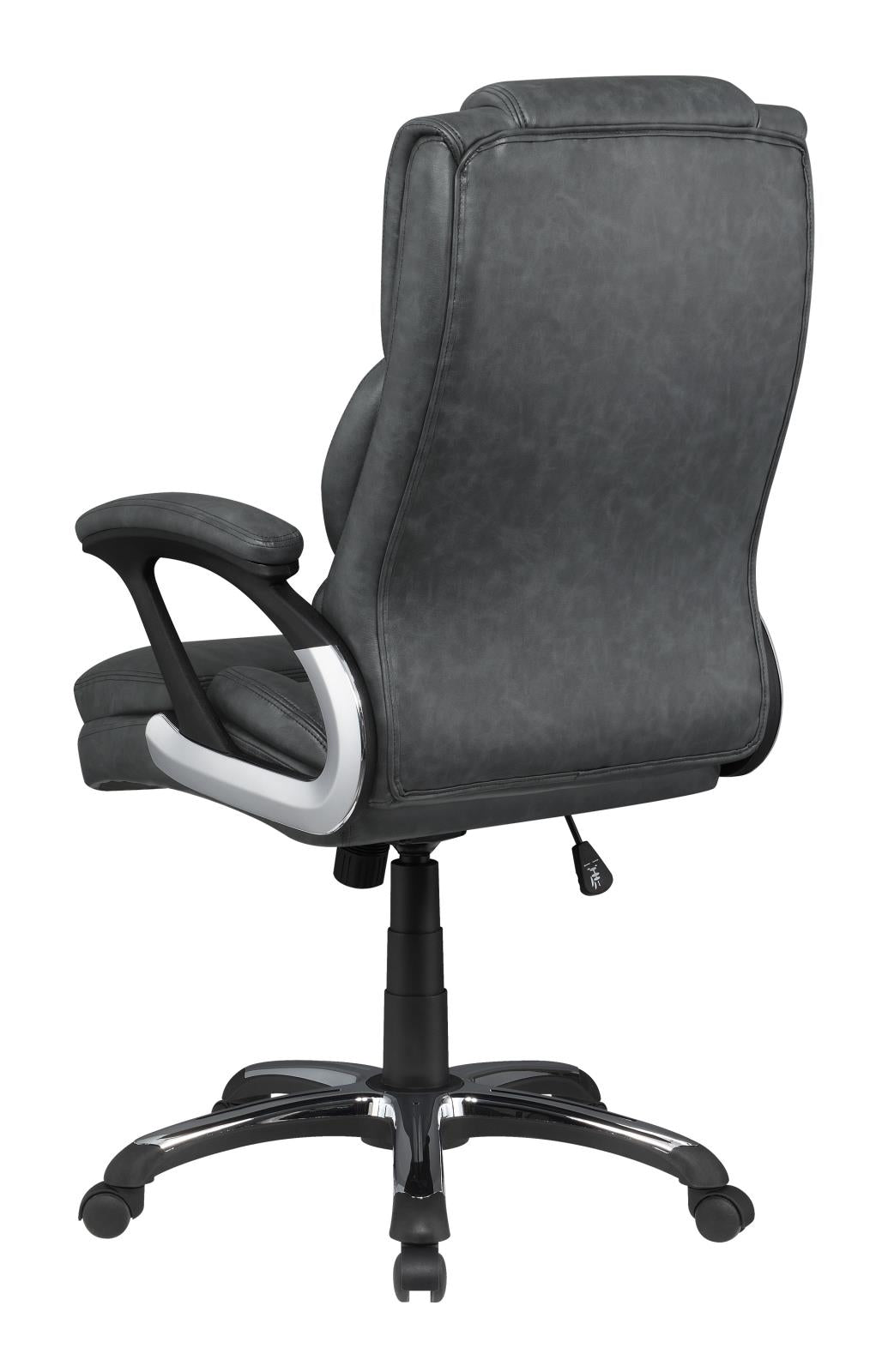 Nerris - Nerris Adjustable Height Office Chair with Padded Arm Grey and Black