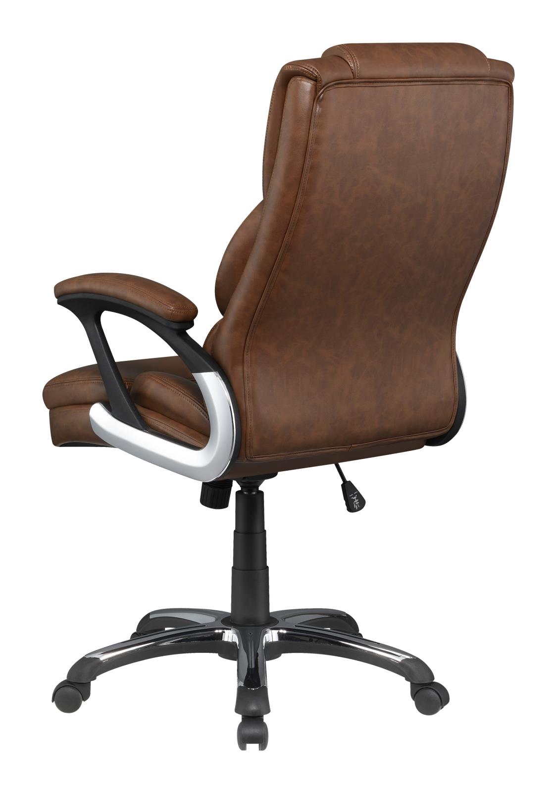 Nerris - Nerris Adjustable Height Office Chair with Padded Arm Brown and Black