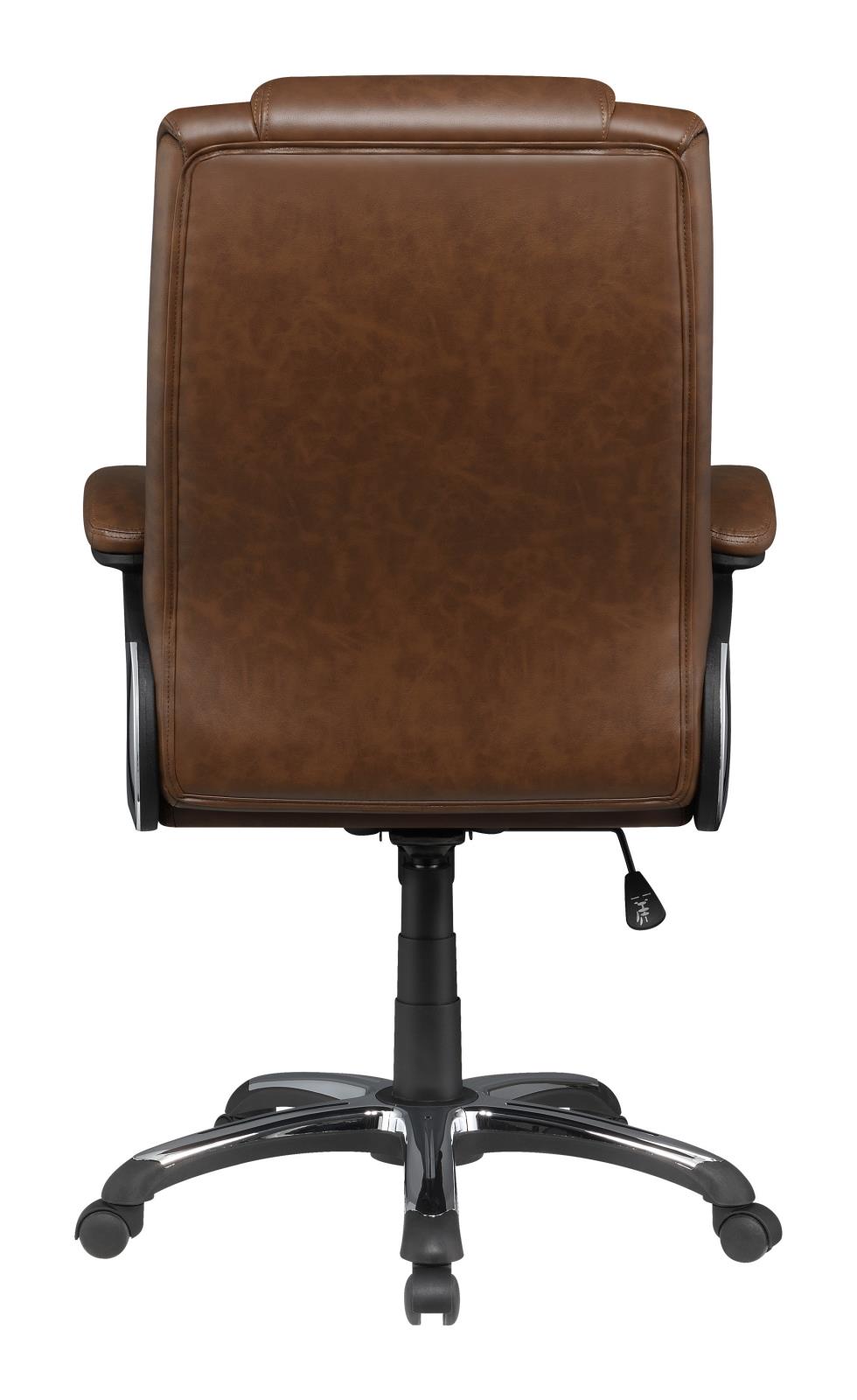 Nerris - Nerris Adjustable Height Office Chair with Padded Arm Brown and Black