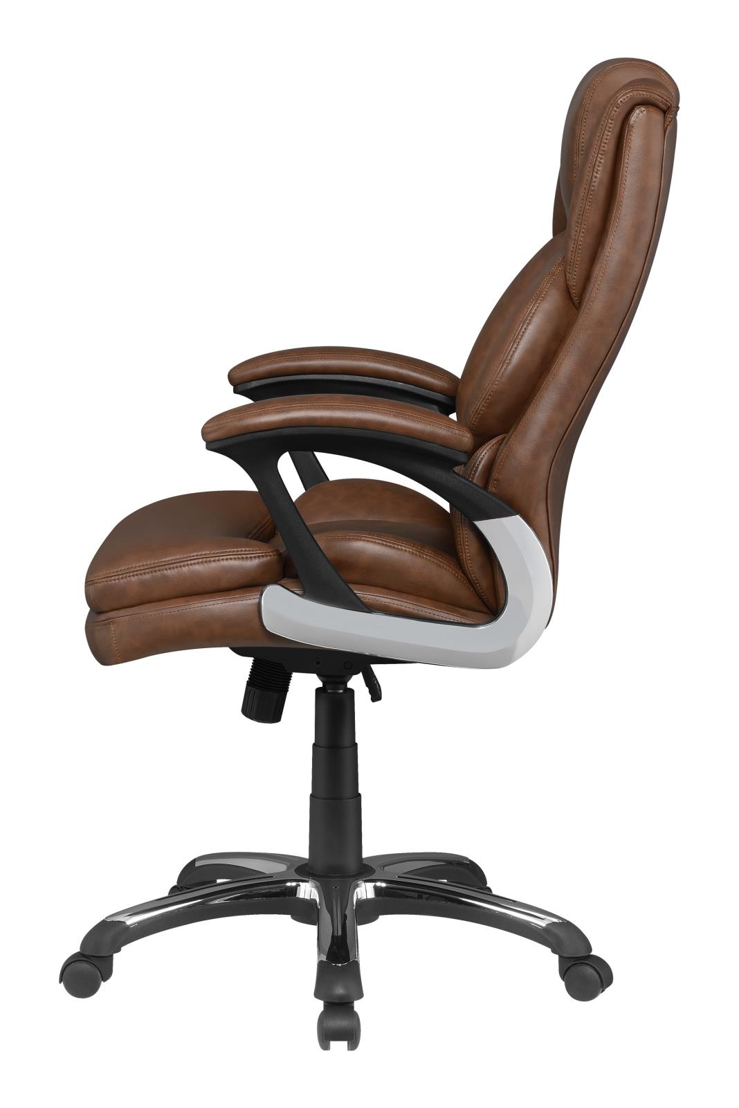 Nerris - Nerris Adjustable Height Office Chair with Padded Arm Brown and Black