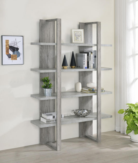 Danbrook - Danbrook Bookcase with 4 Full-length Shelves