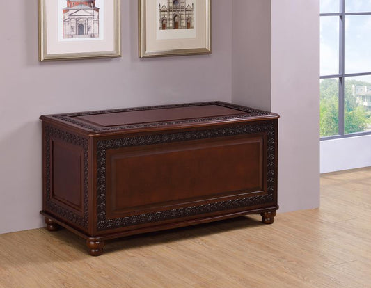 Finlay - Finlay Flip Open Storage Cedar Chest Deep Tobacco