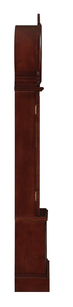 Narcissa - Narcissa Grandfather Clock with Chime Brown Red