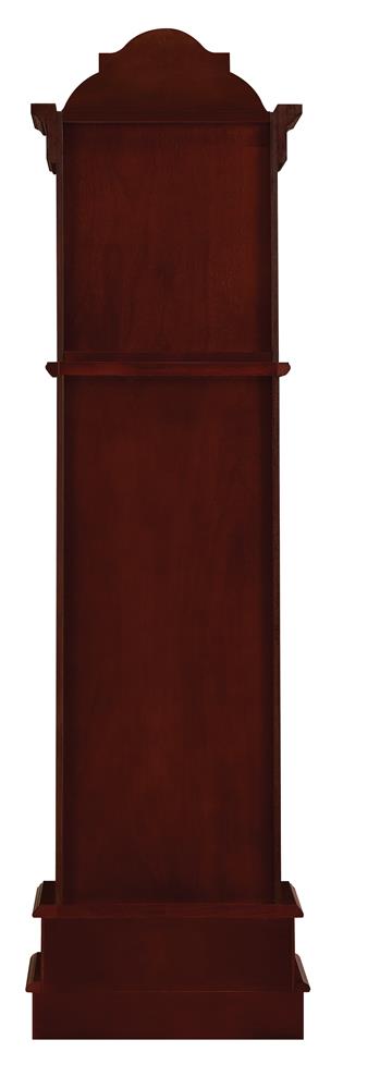 Diggory - Diggory Grandfather Clock Brown Red and Clear