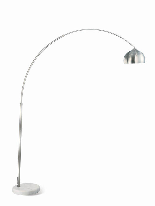 Krester - Krester Arched Floor Lamp Brushed Steel and Chrome