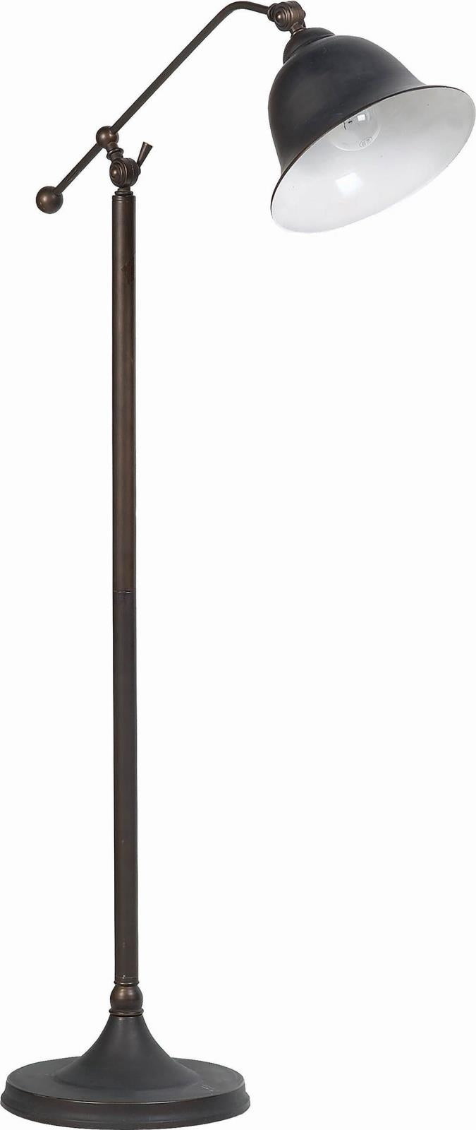 Eduardo - Eduardo Bell Shade Floor Lamp Dark Bronze