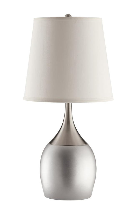 Tenya - Tenya Empire Shade Table Lamps Silver and Chrome (Set of 2)