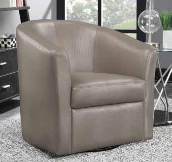 Turner - Turner Upholstery Sloped Arm Accent Swivel Chair Champagne