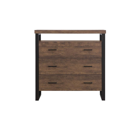 Thompson - Thompson 3-drawer Accent Cabinet Rustic Amber