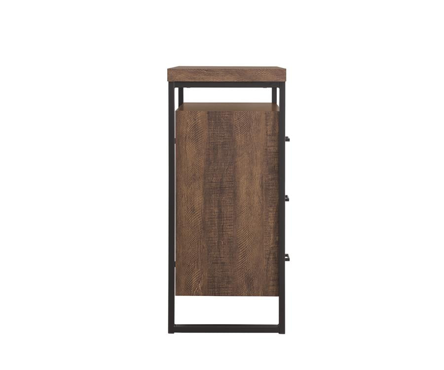 Thompson - Thompson 3-drawer Accent Cabinet Rustic Amber