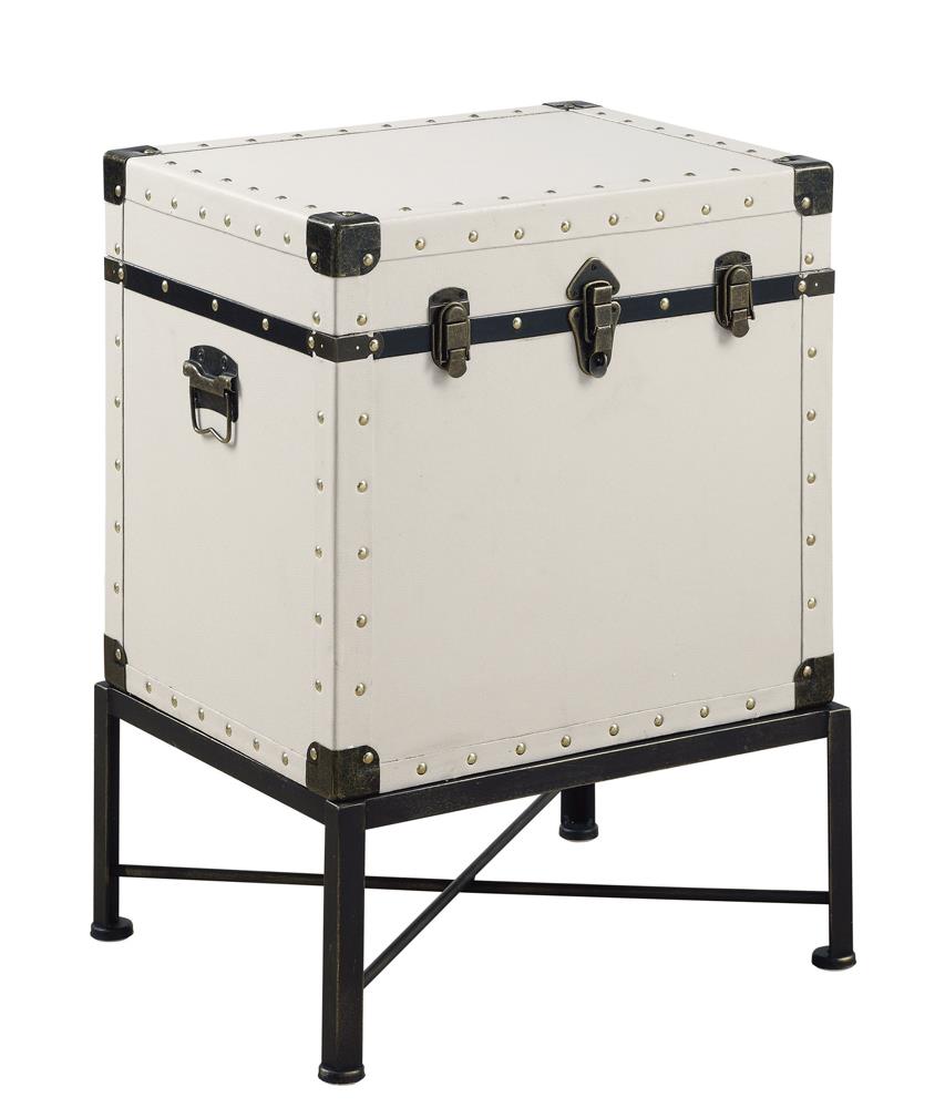 Nancy - Nancy Accent Cabinet with Nailhead Trim White