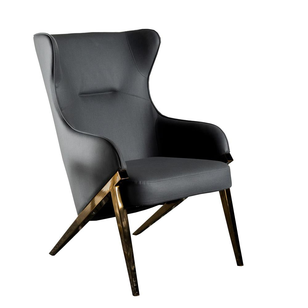 Walker - Walker Upholstered Accent Chair Slate and Bronze