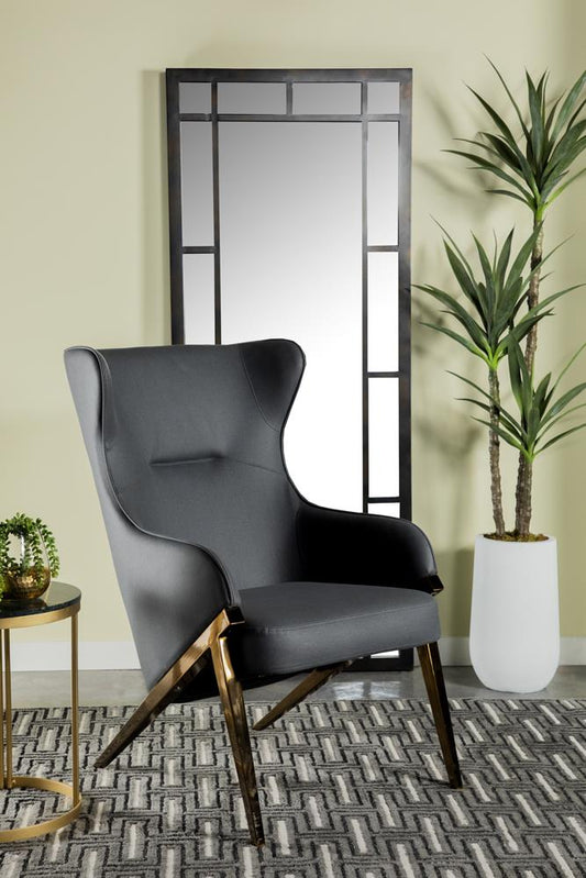 Walker - Walker Upholstered Accent Chair Slate and Bronze