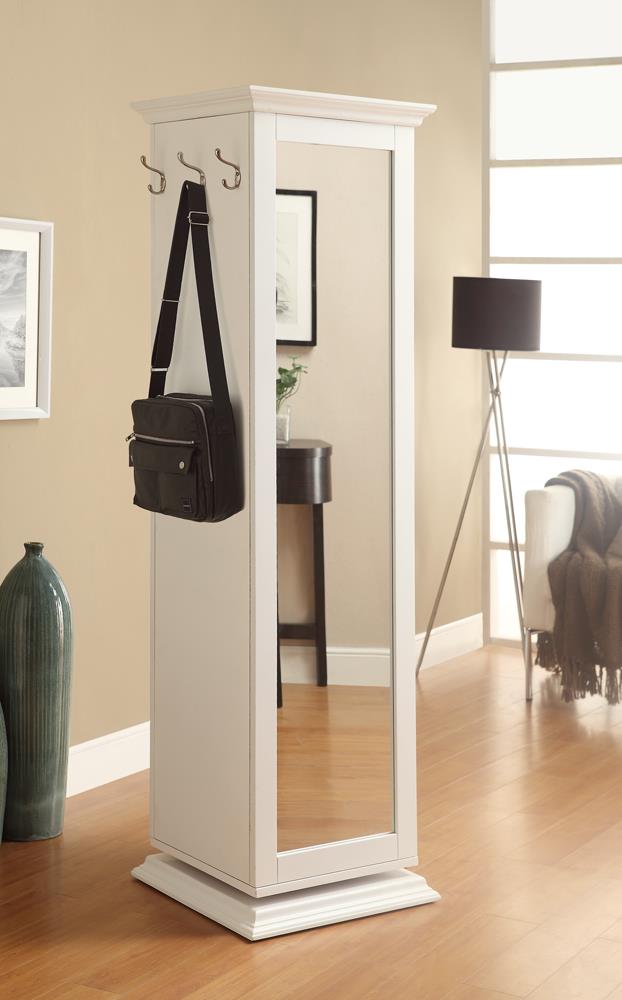 Robinsons - Robinsons Swivel Accent Cabinet with Cork Board White