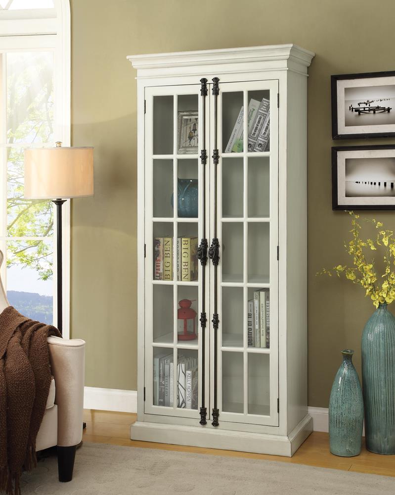 Toni - Toni 2-door Tall Cabinet Antique White