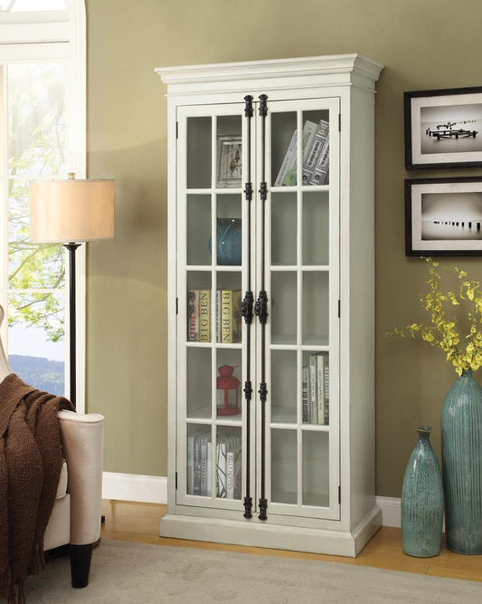 Toni - Toni 2-door Tall Cabinet Antique White