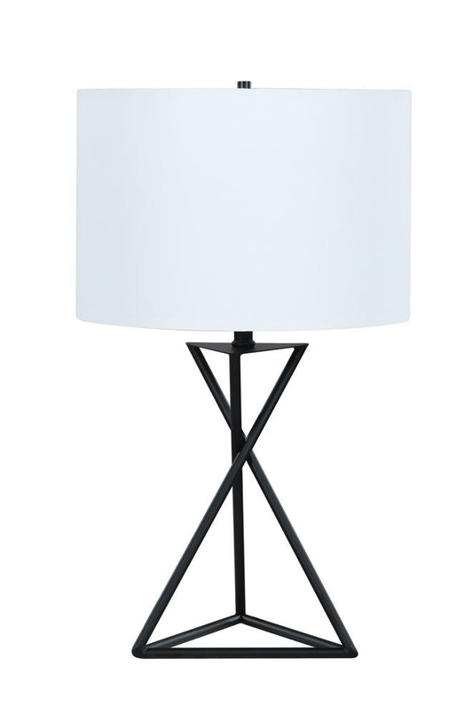 Mirio - Mirio Drum Table Lamp White and Black
