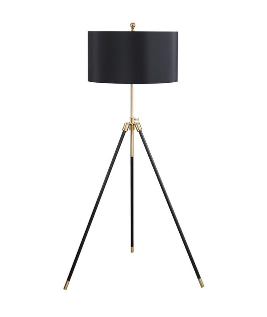 Zabka - Zabka Tripod Floor Lamp Black and Gold