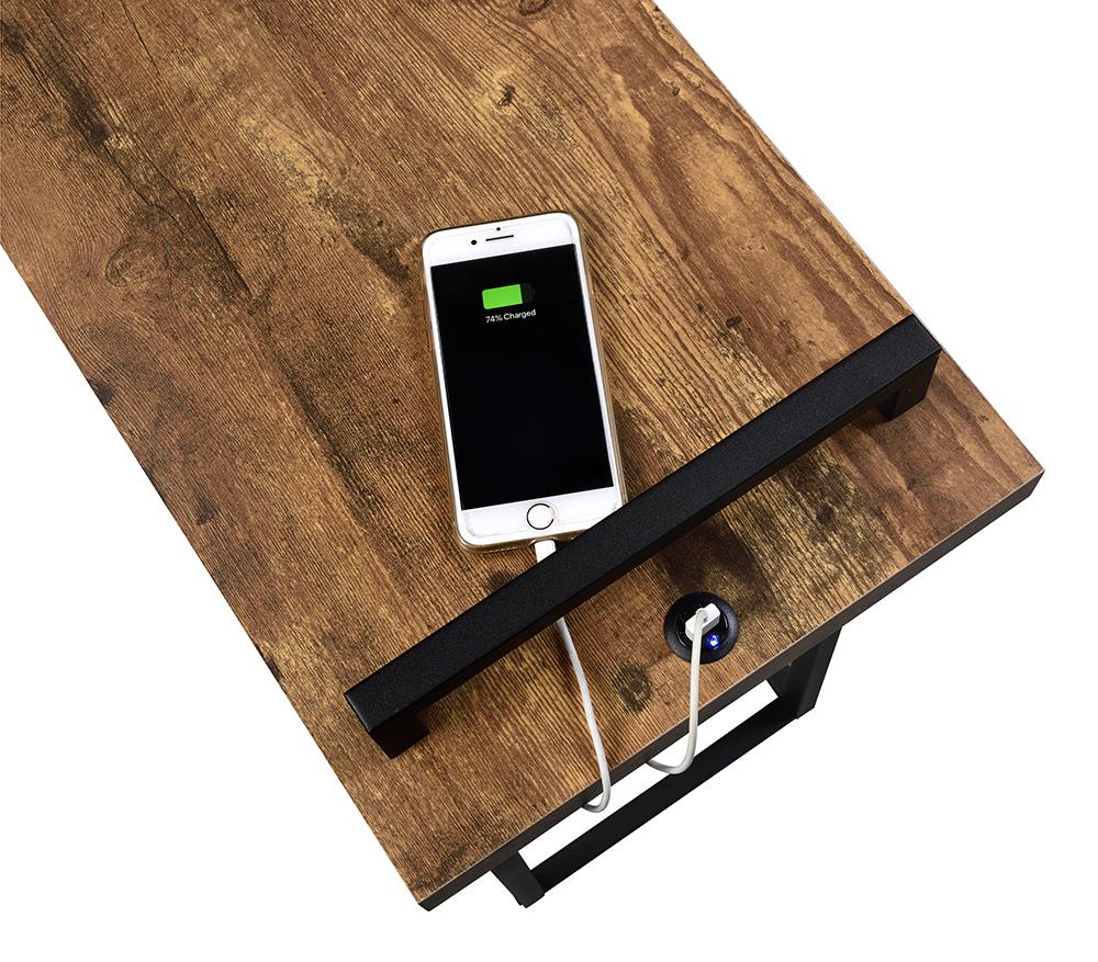 Maxwell - Maxwell C-shaped Accent Table with USB Charging Port