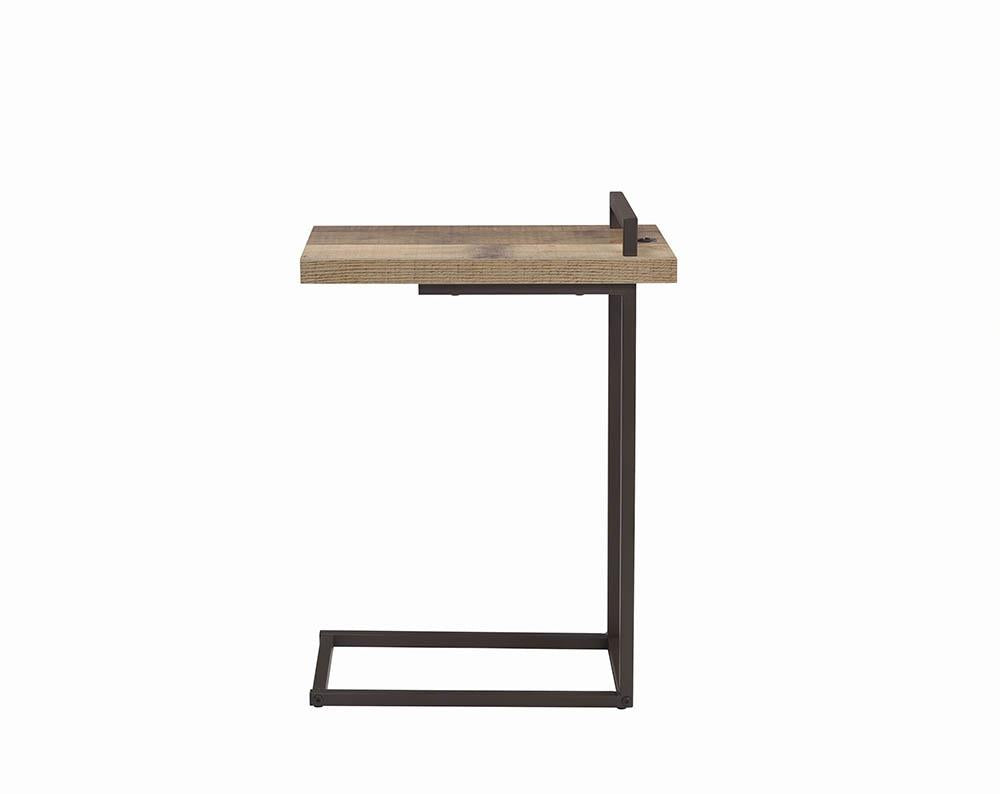 Maxwell - Maxwell Rectangular Top Accent Table with USB Port Weathered Pine