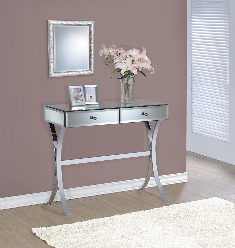 Scilla - Scilla 2-drawer Console Table Clear Mirror