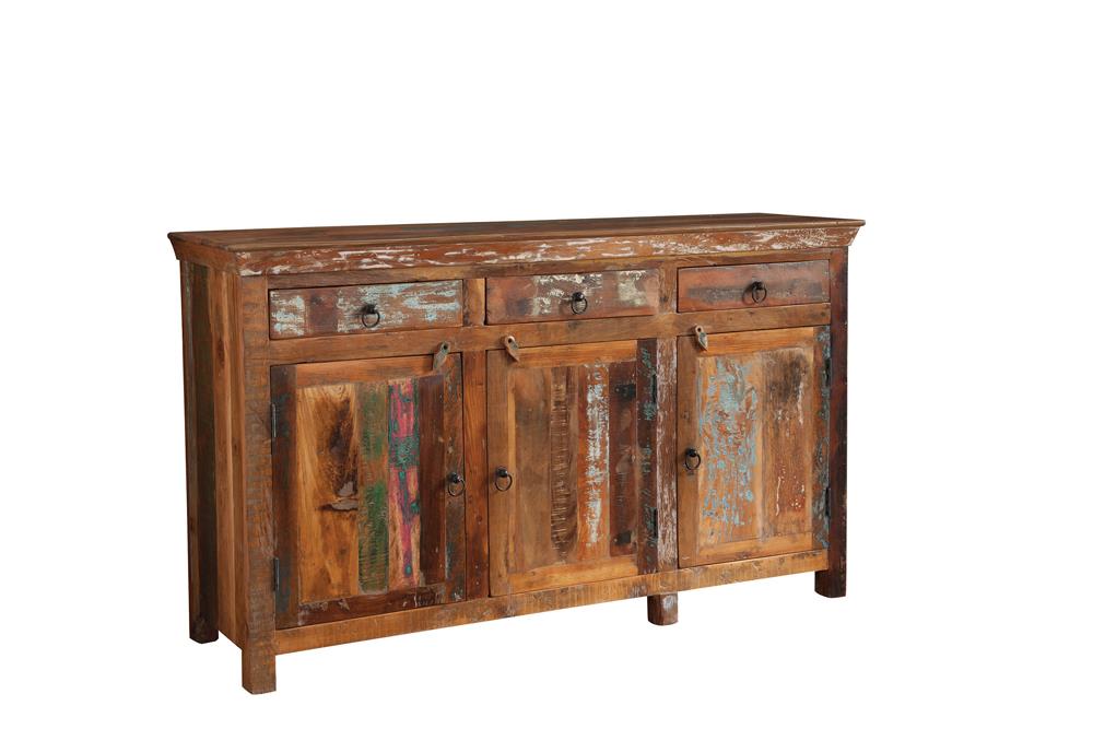 Henry - Henry 3-door Accent Cabinet Reclaimed Wood