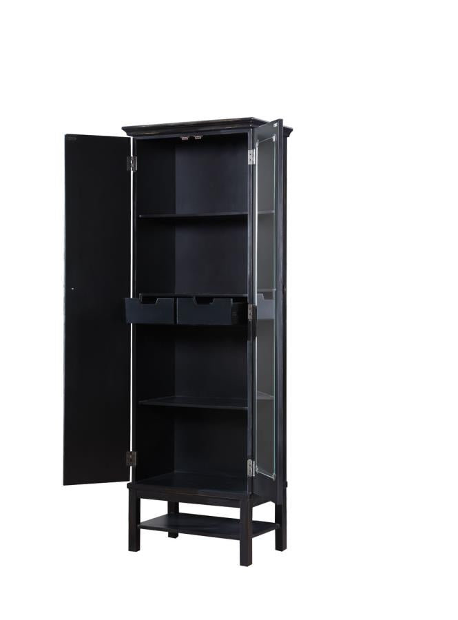 Lovegood - Lovegood 2-door Accent Cabinet Rich Brown and Black