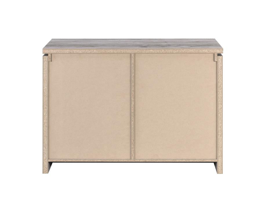 Enoch - Enoch 2-door Accent Cabinet Grey Driftwood