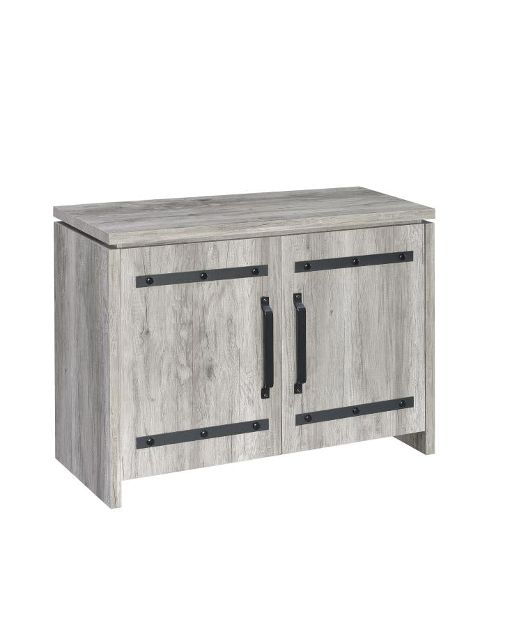 Enoch - Enoch 2-door Accent Cabinet Grey Driftwood