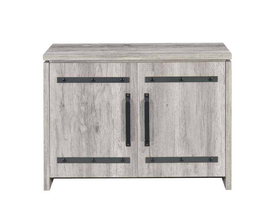 Enoch - Enoch 2-door Accent Cabinet Grey Driftwood