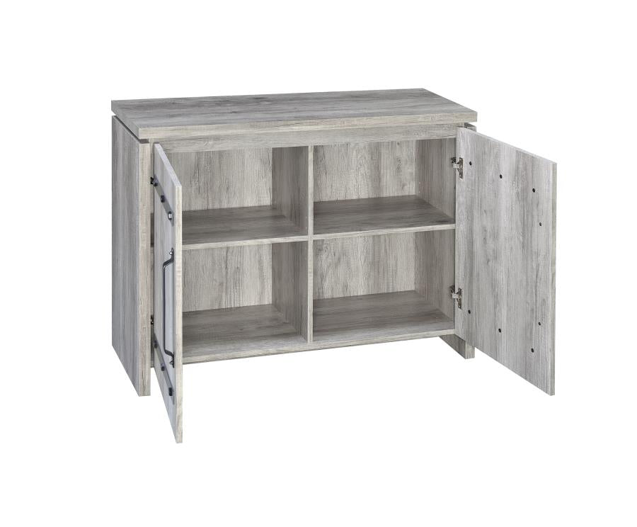 Enoch - Enoch 2-door Accent Cabinet Grey Driftwood