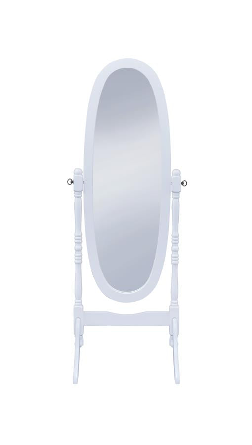 Foyet - Foyet Oval Cheval Mirror White