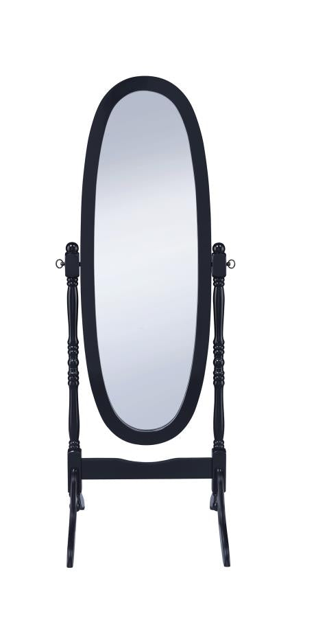 Foyet - Foyet Oval Cheval Mirror Black