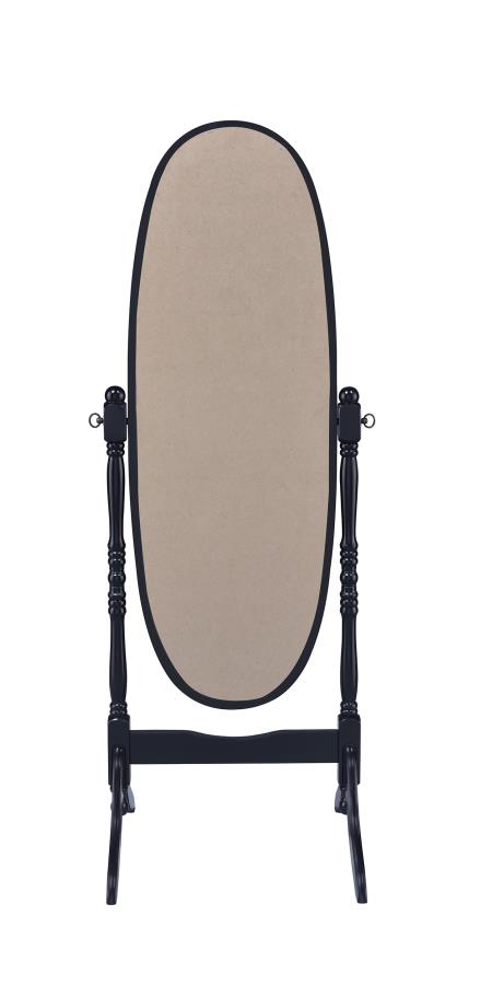 Foyet - Foyet Oval Cheval Mirror Black