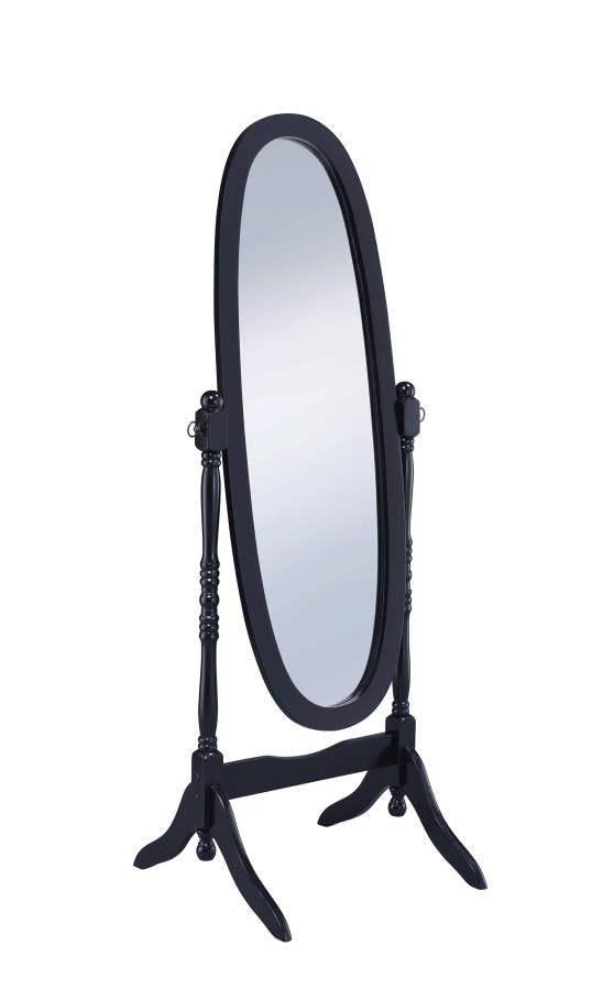 Foyet - Foyet Oval Cheval Mirror Black