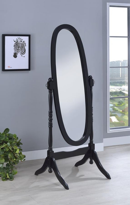 Foyet - Foyet Oval Cheval Mirror Black