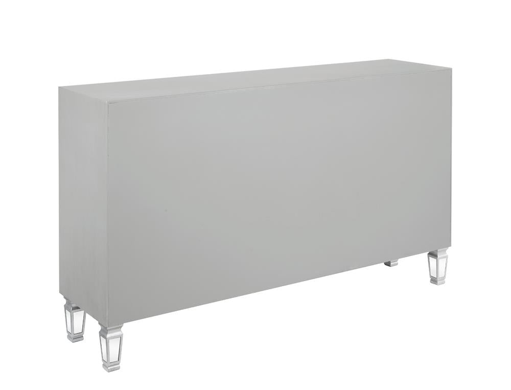 Leticia - Leticia 3-drawer Accent Cabinet Silver