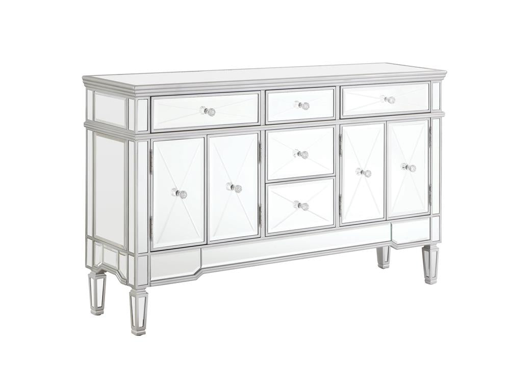 Duchess - Duchess 5-drawer Accent Cabinet Silver