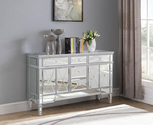 Duchess - Duchess 5-drawer Accent Cabinet Silver