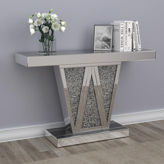 Crocus - Crocus Rectangular Console Table Silver