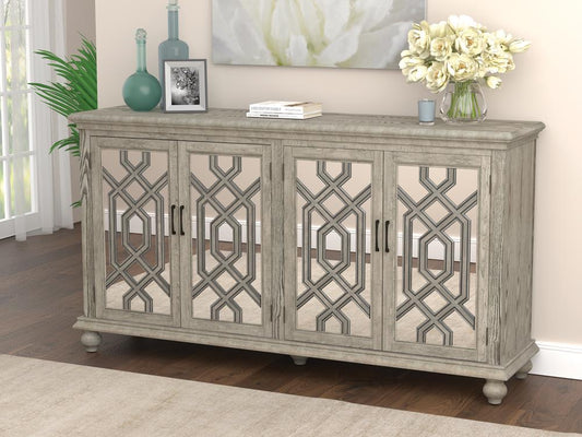 Melanie - Melanie 4-door Accent Cabinet Antique White