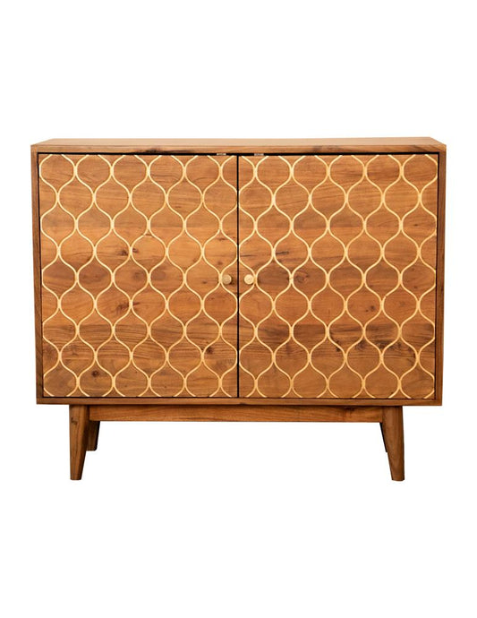 Lantana - Lantana Rectangular 2-door Accent Cabinet Natural