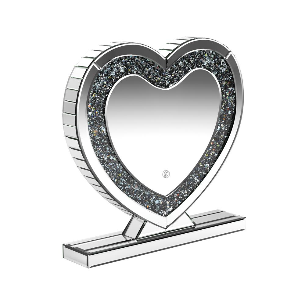 Euston - Euston Heart Shape Table Mirror Silver