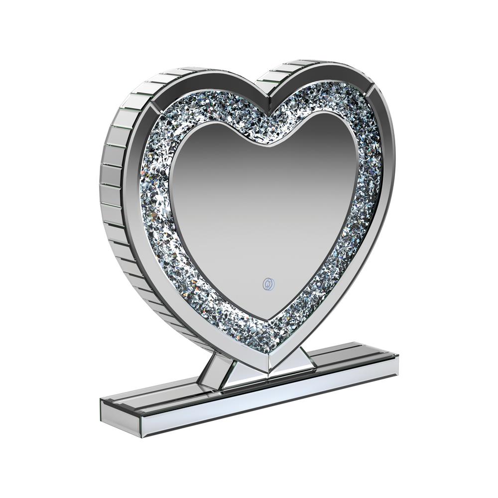 Euston - Euston Heart Shape Table Mirror Silver