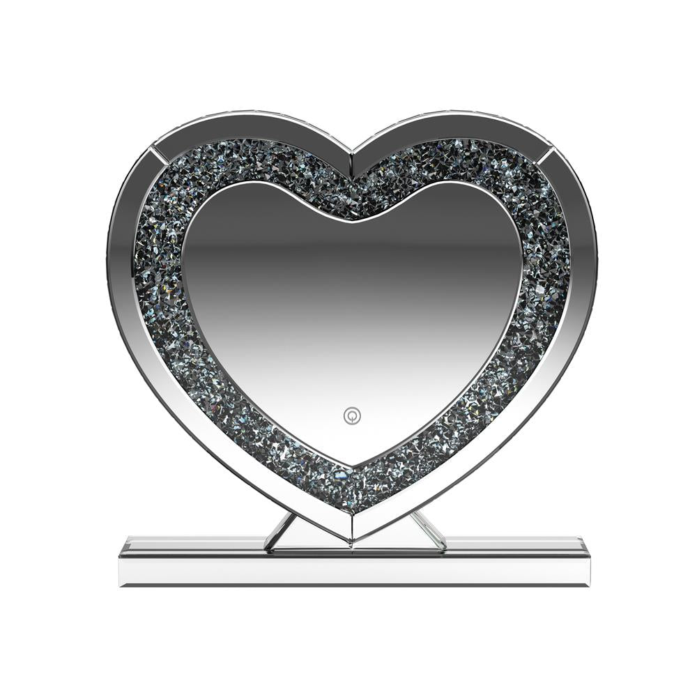 Euston - Euston Heart Shape Table Mirror Silver