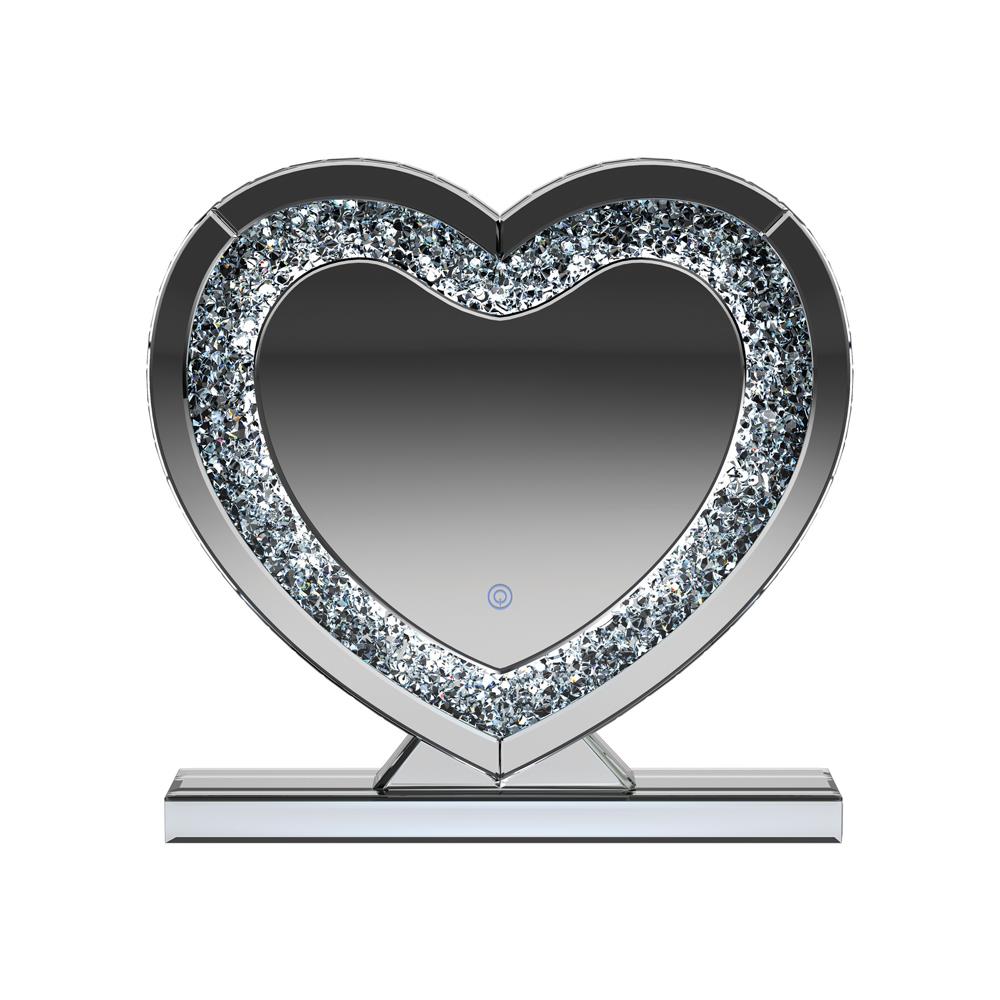 Euston - Euston Heart Shape Table Mirror Silver