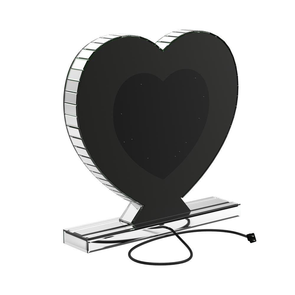 Euston - Euston Heart Shape Table Mirror Silver