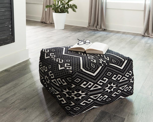 Ofira - Ofira Accent Stool Black and White