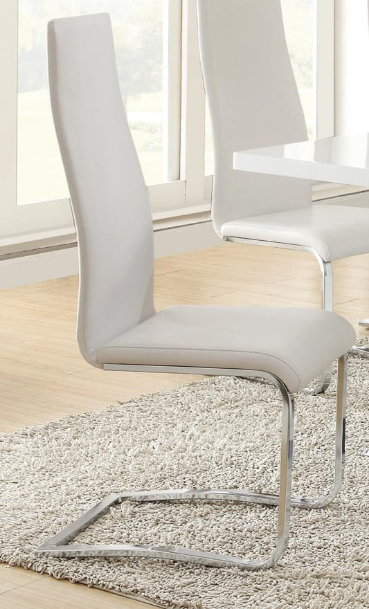 Montclair - Montclair High Back Dining Chairs Black and Chrome (Set of 4)